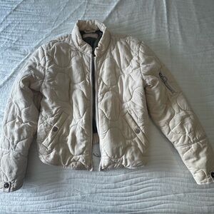 Free people. Aura liner jacket. Small. Beige